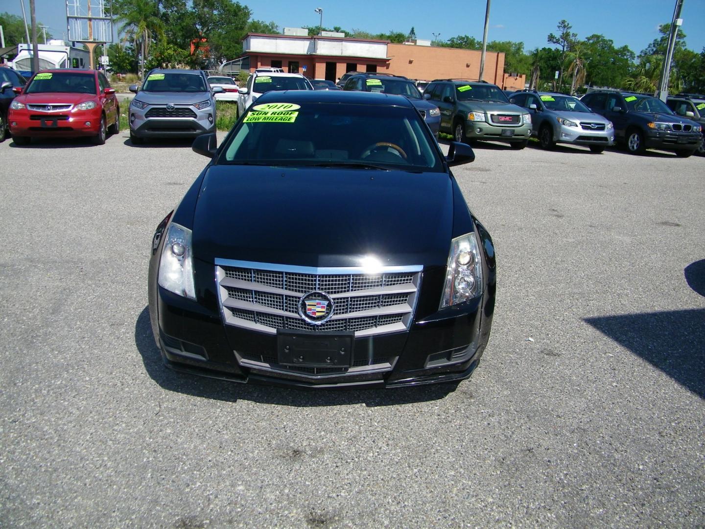 2010 Black /Black Cadillac CTS 3.0L Luxury AWD w/ Navi (1G6DH5EG7A0) with an 3.0L V6 DOHC 24V engine, 6-Speed Automatic transmission, located at 4000 Bee Ridge Road, Sarasota, FL, 34233, (941) 926-0300, 27.298664, -82.489151 - Photo#1